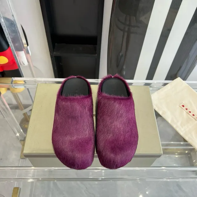 Purple Fur Slip-On Slippers 5