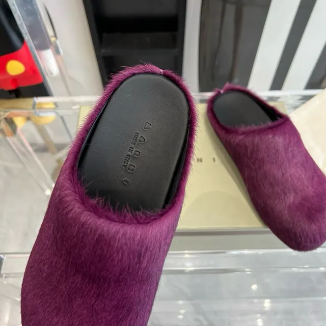 Purple Fur Slip-On Slippers 6