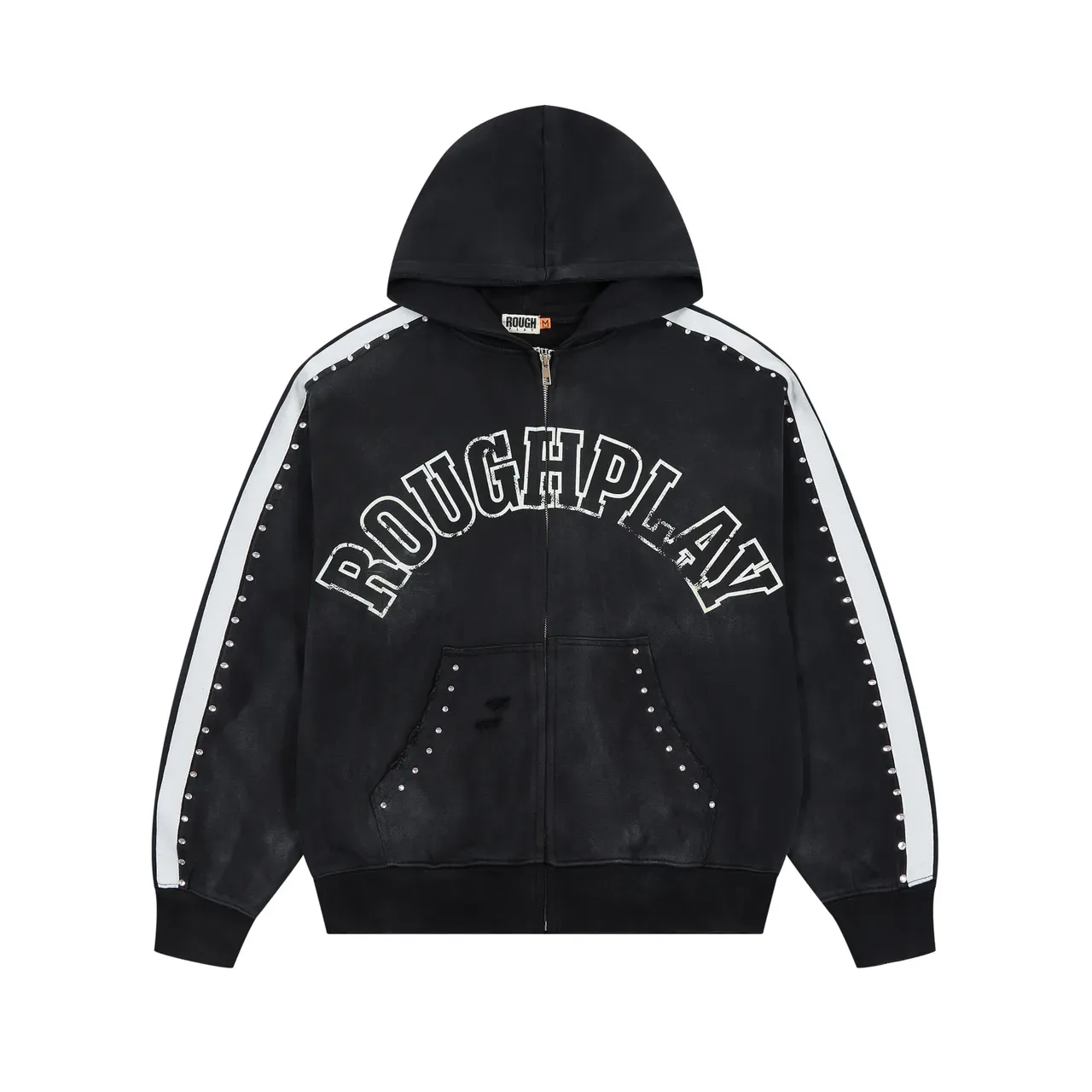 Rough Arch Logo 铆钉条纹 拉链连帽衫 8