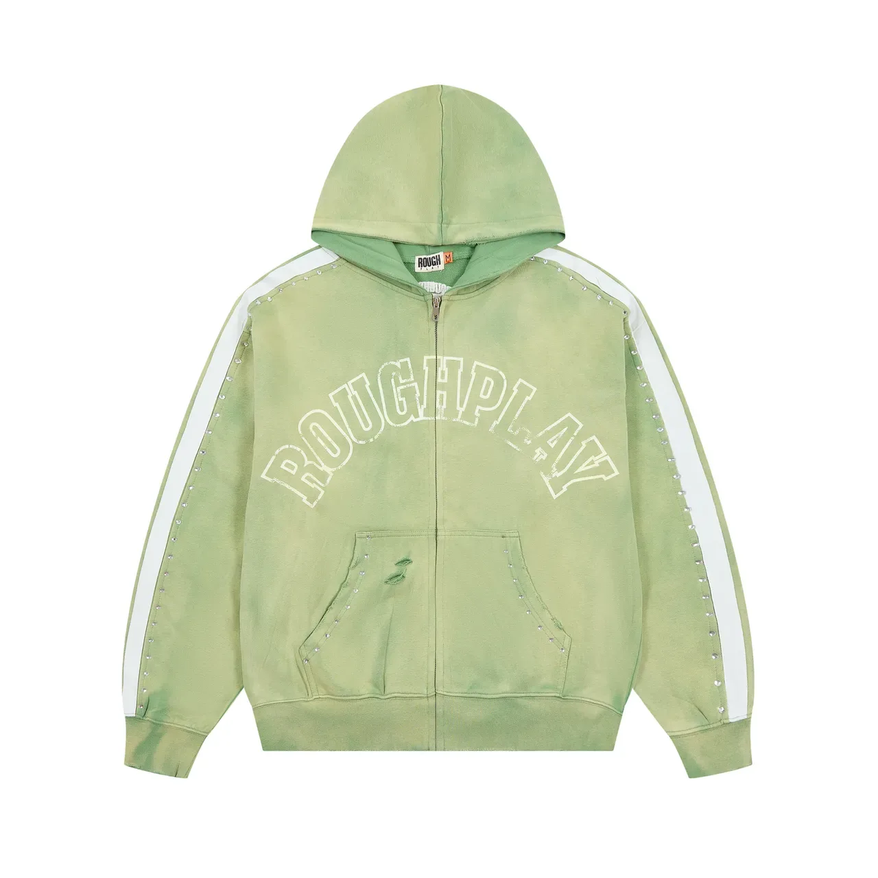 Rough Arch Logo 铆钉条纹 拉链连帽衫 16