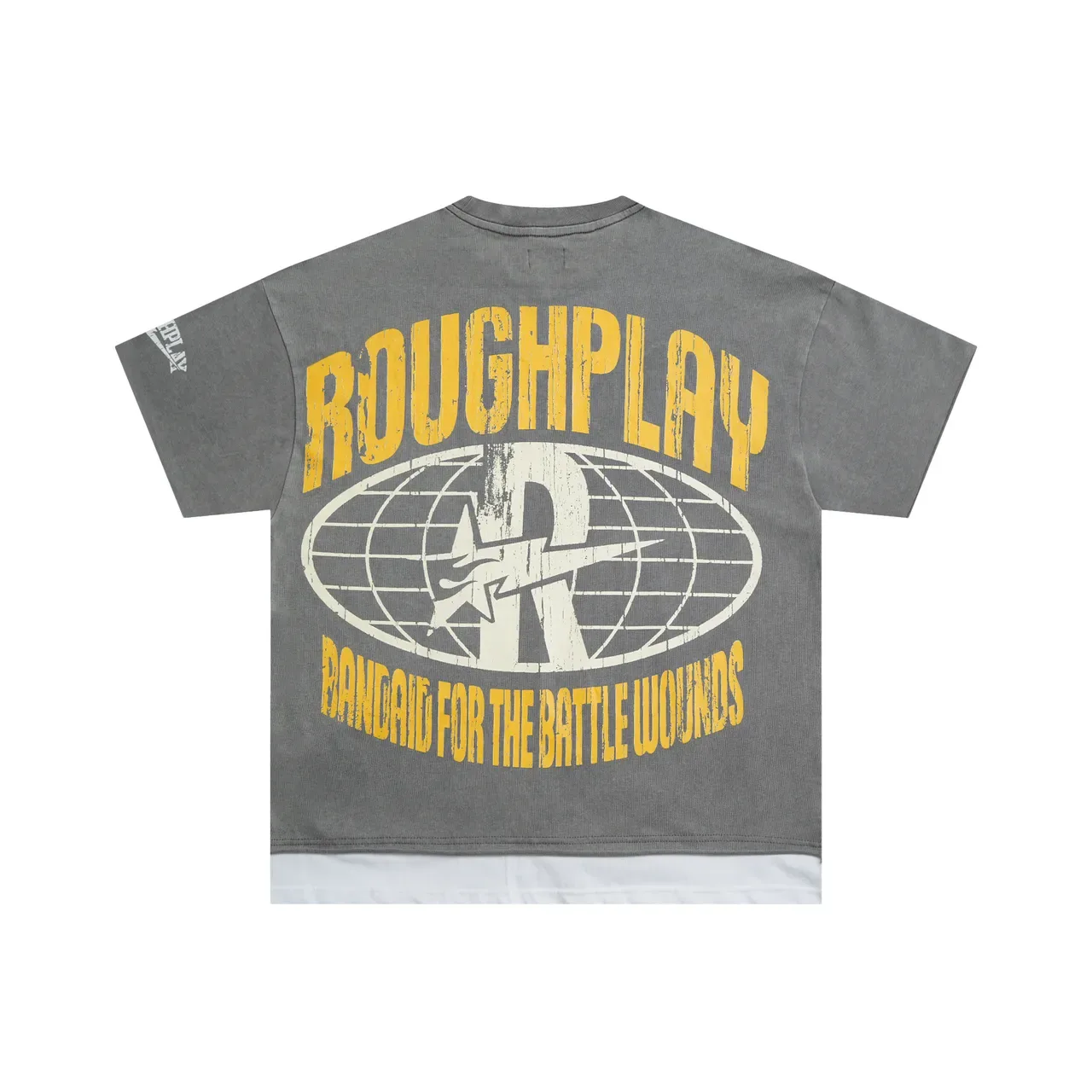 ROUGH Roughplay Bandaid For The Battle Wounds Graphic T-Shirt 4