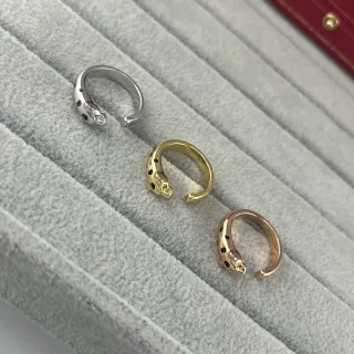 Silver Gold Panther Head Motif Open Adjustable Band Ring by Generic — jewelry supplier, yupoo album photo