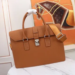 Structured Pebbled Leather Flap-Top Closure Handbag