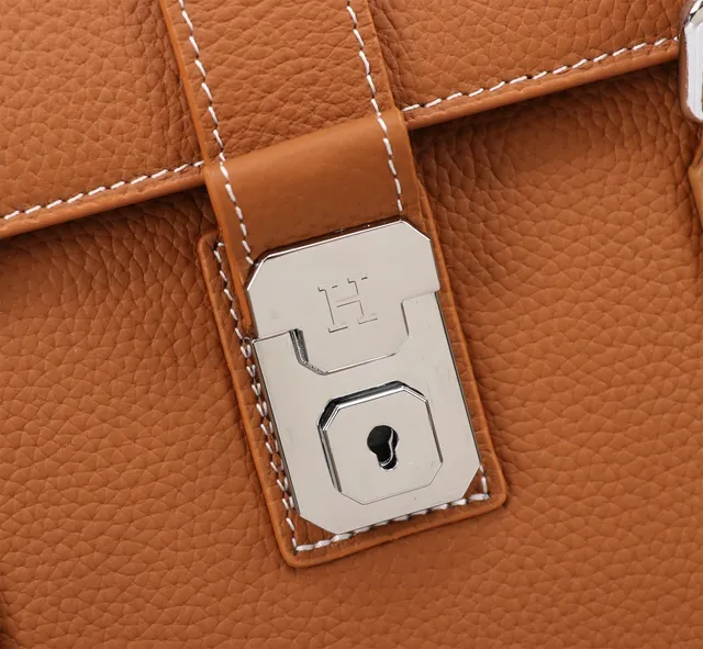 Structured Pebbled Leather Flap-Top Closure Handbag 4