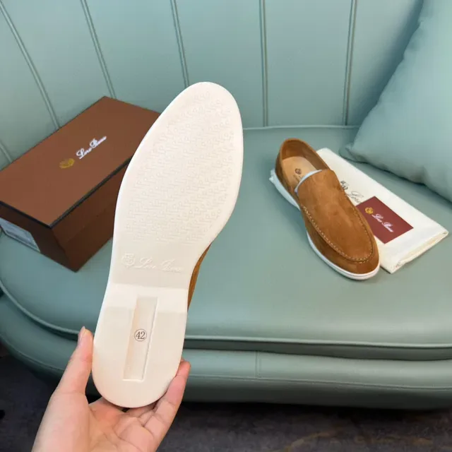 Tan Suede Moc-Toe Slip-On Loafers 2