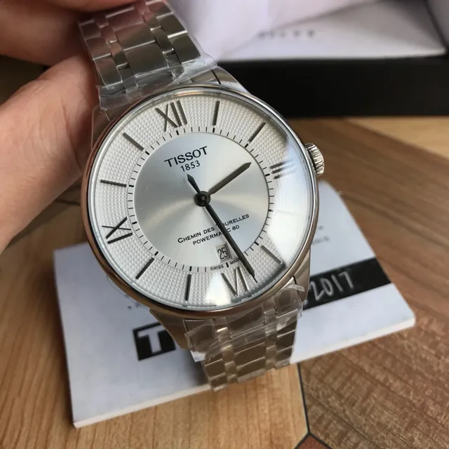 Tissot Chemin Des Tourelles Powermatic 80 Silver-Tone Mechanical Watch 2