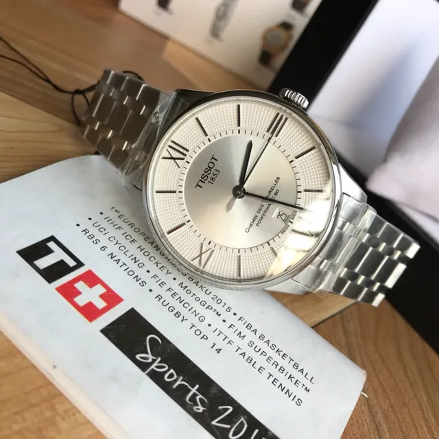 Tissot Chemin Des Tourelles Powermatic 80 Silver-Tone Mechanical Watch 4