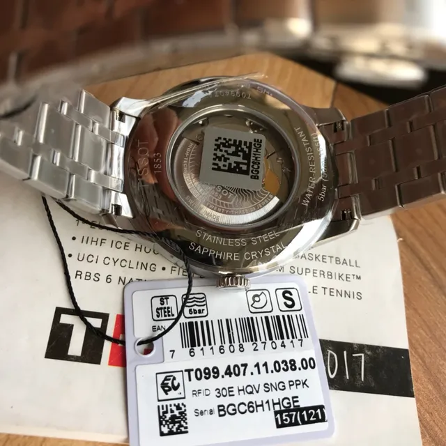 Tissot Chemin Des Tourelles Powermatic 80 Silver-Tone Mechanical Watch 6