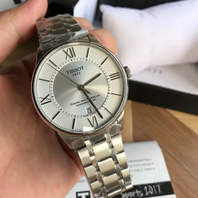 Tissot Chemin Des Tourelles Powermatic 80 Silver-Tone Mechanical Watch 7