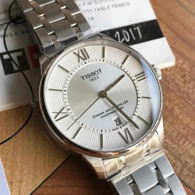 Tissot Chemin Des Tourelles Powermatic 80 Silver-Tone Mechanical Watch 8