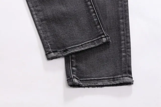 Washed Black Distressed Moto Panel Jeans 2