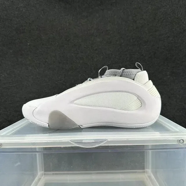 White and Gray Cage-Structured Lifestyle Sneaker 2