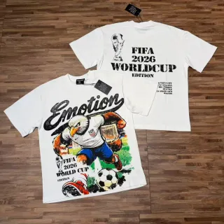 Camiseta oversized blanca con estampado gráfico edición Copa del Mundo FIFA 2026