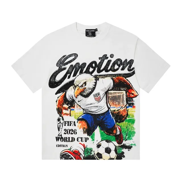 Camiseta oversized blanca con estampado gráfico edición Copa del Mundo FIFA 2026 2