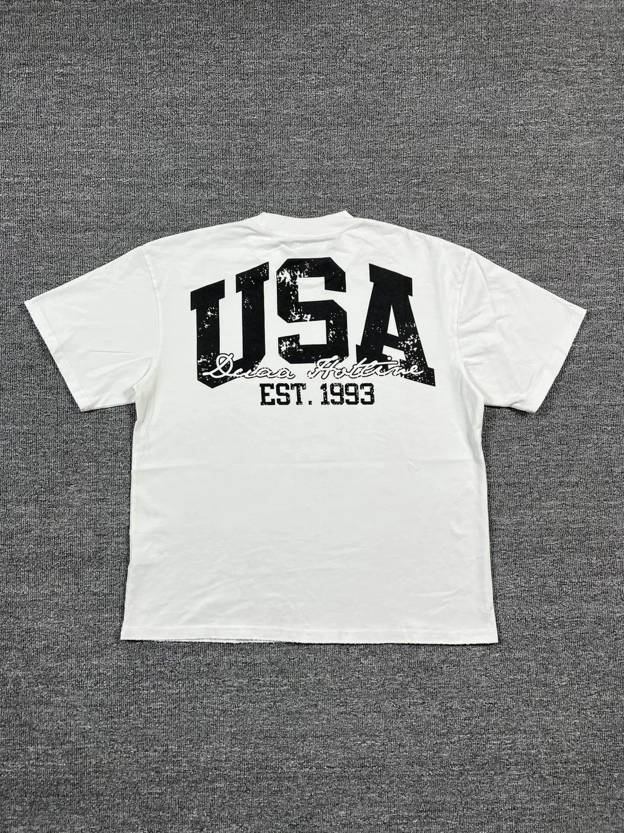 White Graphic-Print Oversized T-Shirt 5