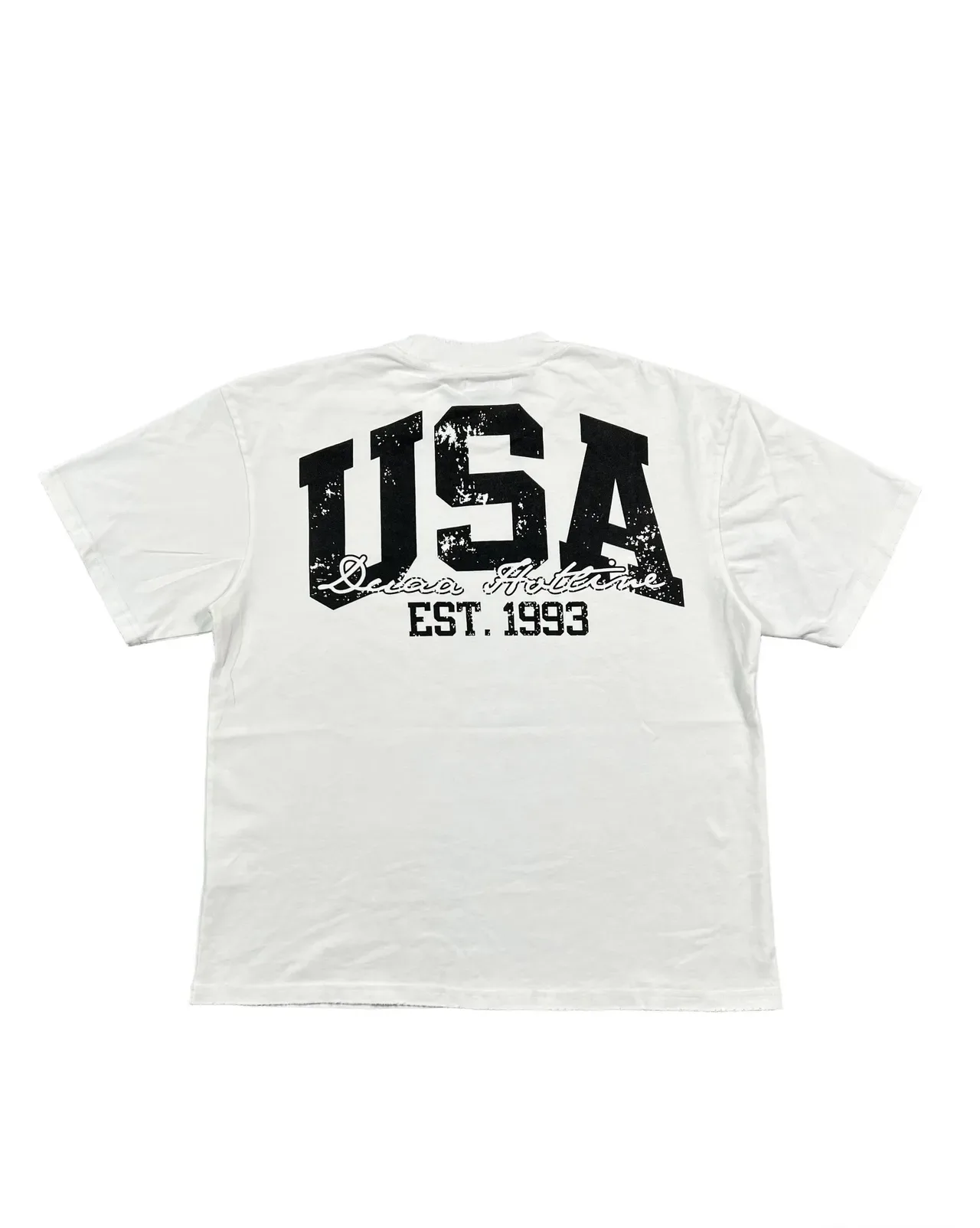 White Graphic-Print Oversized T-Shirt 8