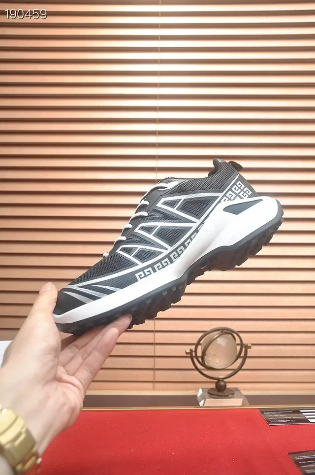 Givenchy City Sport Negro y Blanco geométrico estilo de vida zapatillas deportivas 5