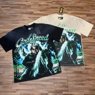 Godspeed Graphic Print Oversized T-Shirt