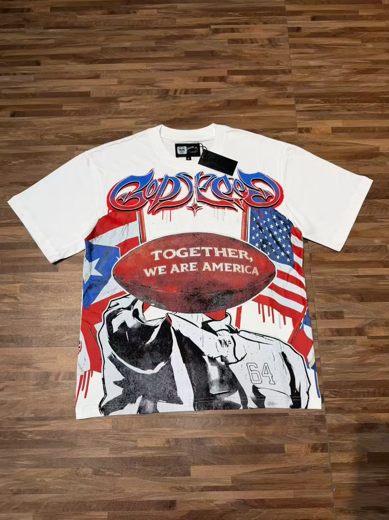 Camiseta oversized con estampado gráfico Godspeed 2