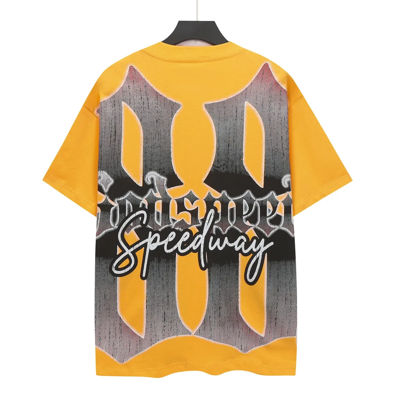 Godspeed Oversized Graphic Skull Rider Yellow T-Shirt 3
