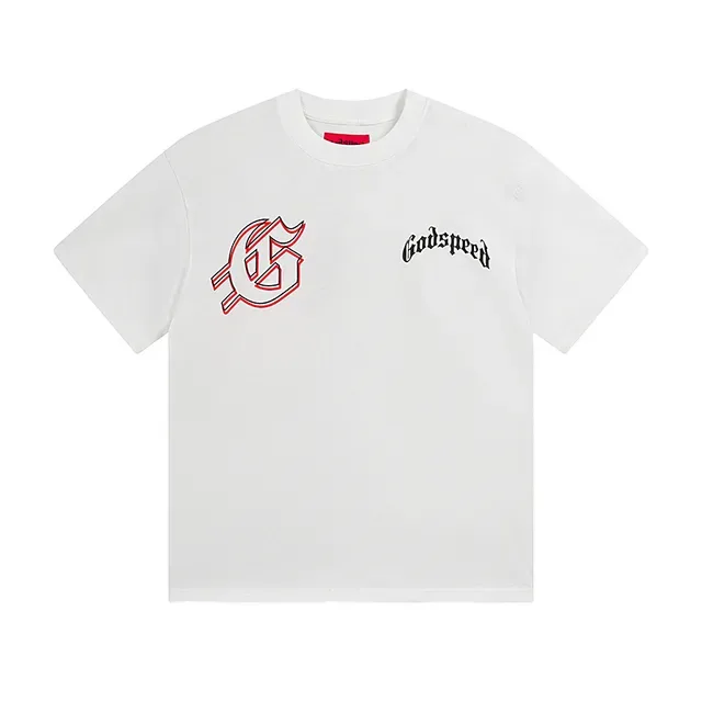 Godspeed White Black Graphic-Print Oversized Fit T-Shirt 2