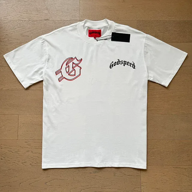 Godspeed White Black Graphic-Print Oversized Fit T-Shirt 5