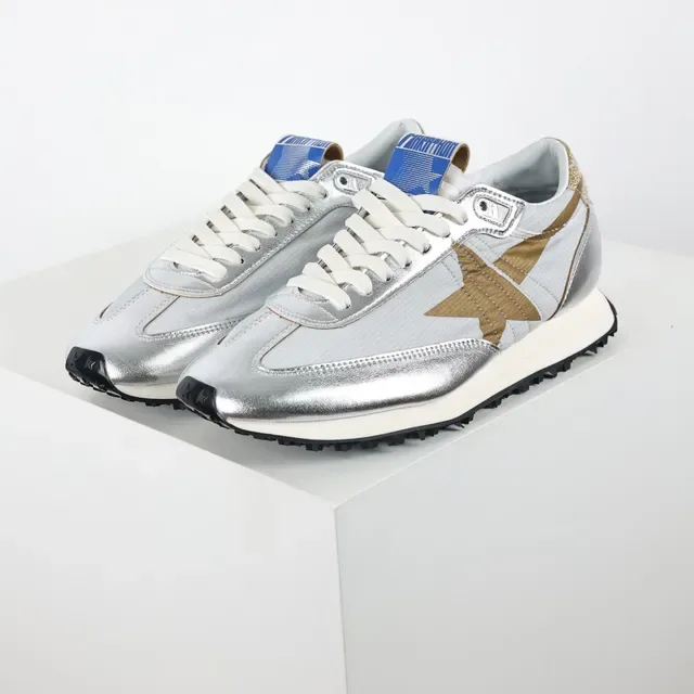Golden Goose Plata Oro Superior Metálica Superposición Estrella Zapatos Lifestyle 2