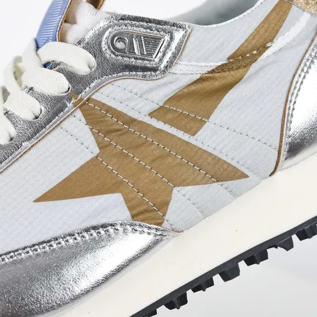 Golden Goose Plata Oro Superior Metálica Superposición Estrella Zapatos Lifestyle 6