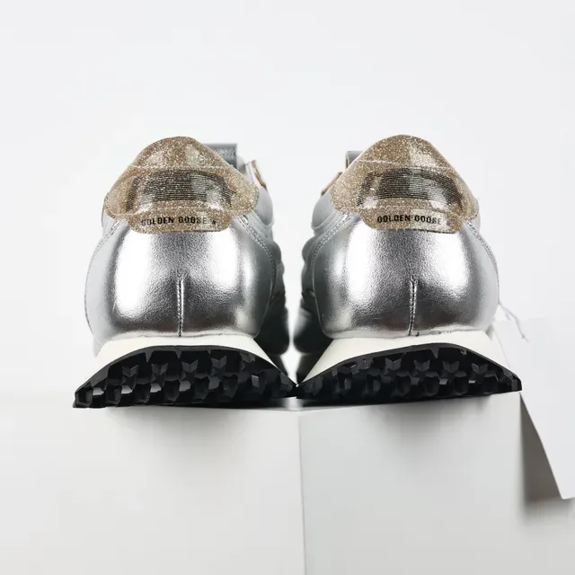 Golden Goose Plata Oro Superior Metálica Superposición Estrella Zapatos Lifestyle 8