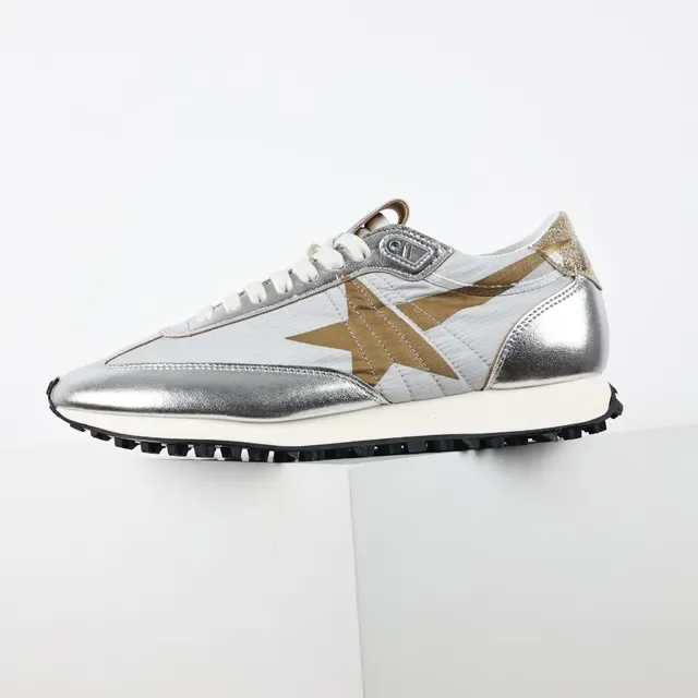 Golden Goose Plata Oro Superior Metálica Superposición Estrella Zapatos Lifestyle 9