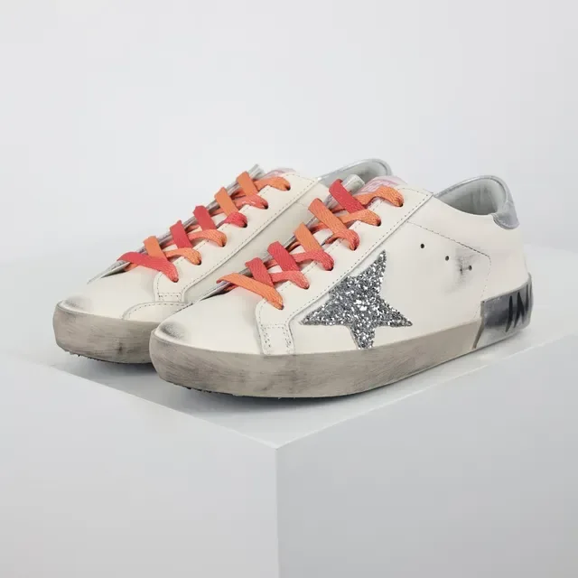 Golden Goose Super-Star Off-White Glitter Star लाइफस्टाइल स्नीकर 2