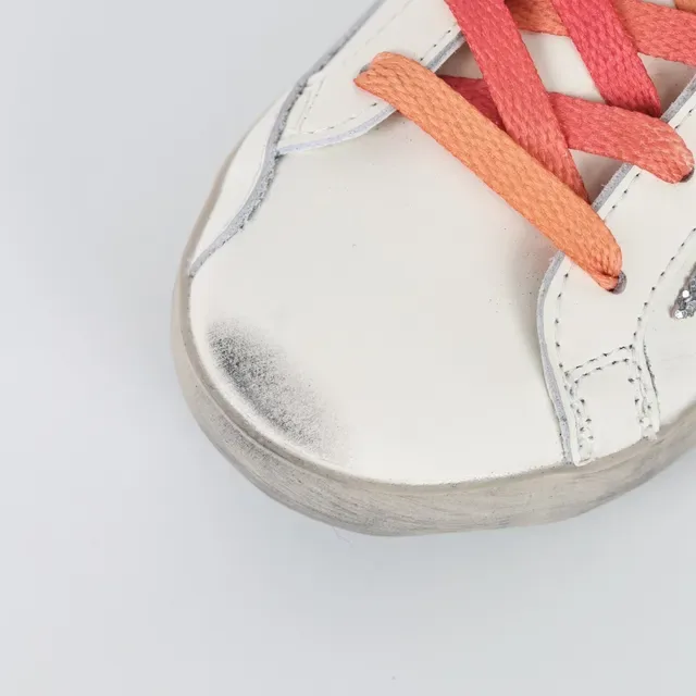 Golden Goose Super-Star Off-White Glitter Star लाइफस्टाइल स्नीकर 5
