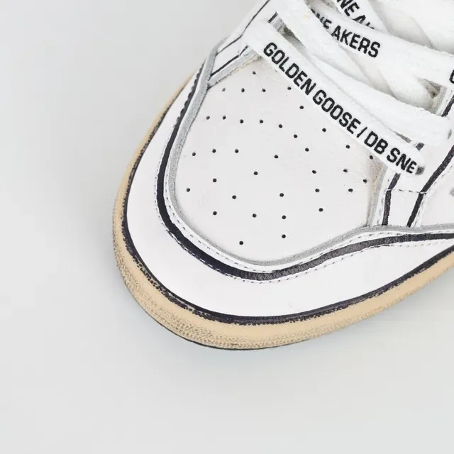 Golden Goose Superstar أبيض أسود نجم لوجو نمط حياة حذاء 5