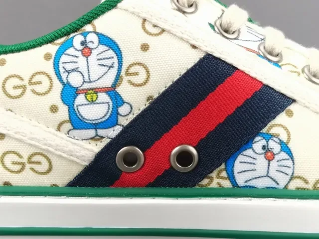 Gucci Ace Doraemon impresión canvas lifestyle zapatillas 6