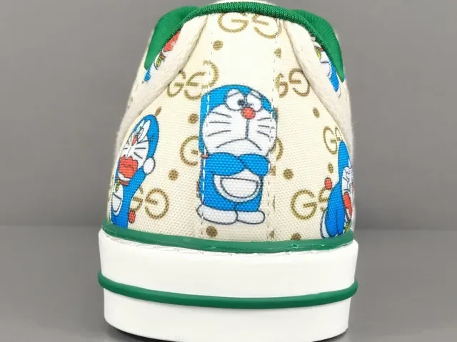 Gucci Ace Doraemon impresión canvas lifestyle zapatillas 9