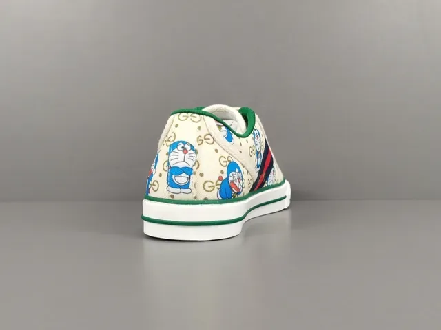 Gucci Ace Doraemon impresión canvas lifestyle zapatillas 18