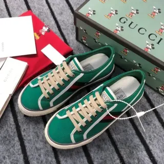 Gucci Ace Verde Lona Web Stripe Lifestyle Sneakers
