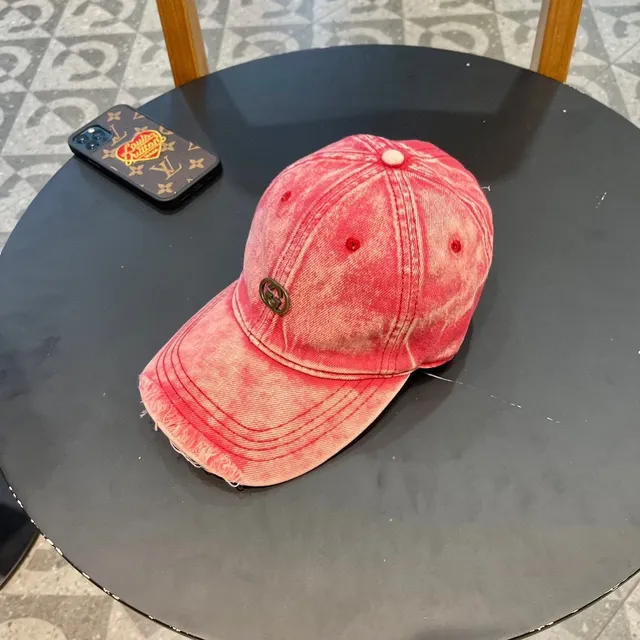 قبعة بيسبول Gucci جينز وردي acid-wash 3