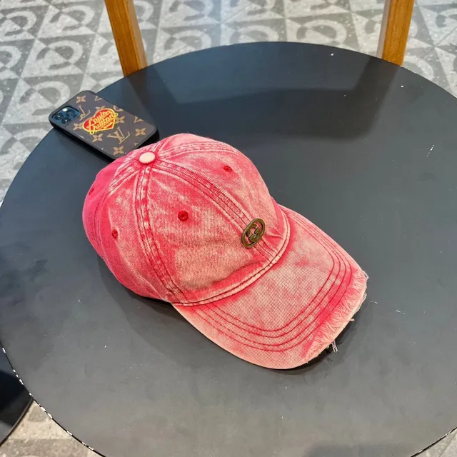 قبعة بيسبول Gucci جينز وردي acid-wash 4