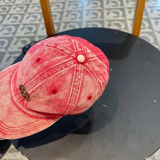 قبعة بيسبول Gucci جينز وردي acid-wash 5