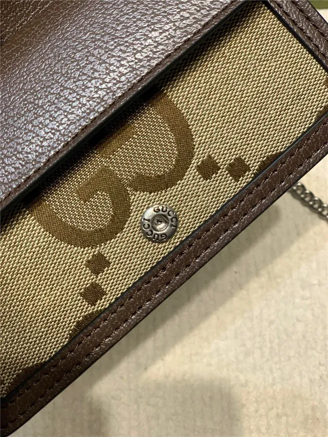 Gucci Dionysus Beige Marron Monogram Canvas Bords Cuir Sac à Chaîne 4