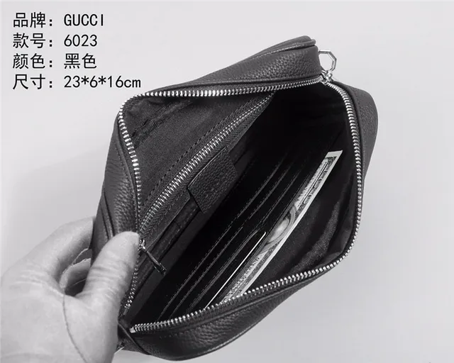 Gucci Embossed Logo Bolso Cruzado Cuero Negro Texturizado 2