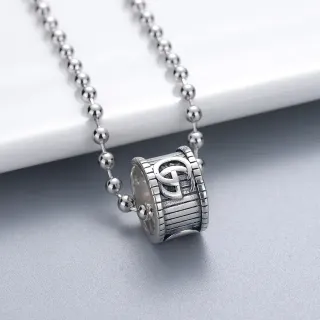 Collier Gucci GG Marmont Pendentif Barril Argent