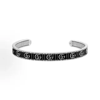 Gucci GG Marmont أسود مينيائي متشابك GG سوار