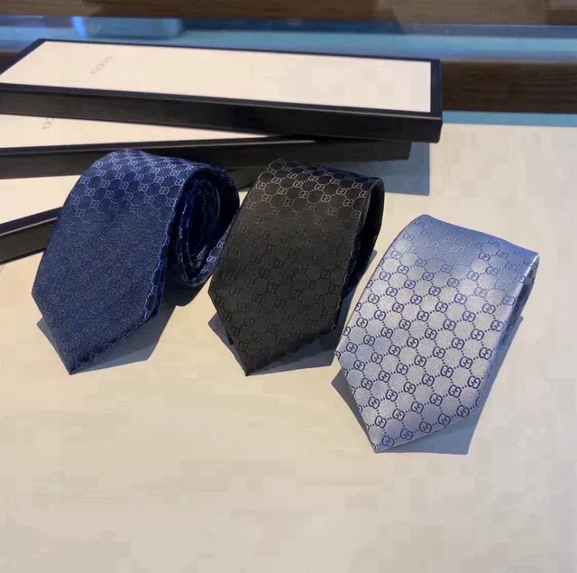 Gucci GG monograma corbata negra 3