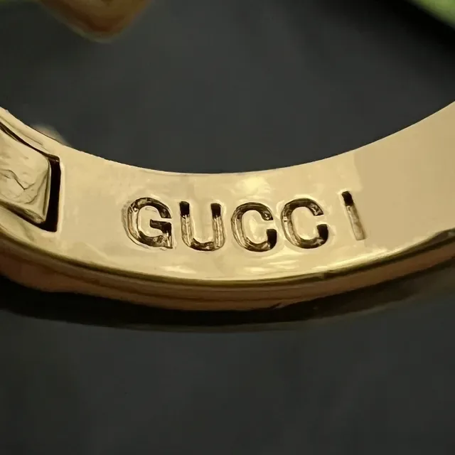 Gucci Gold Interlocking G Logo Earrings 2