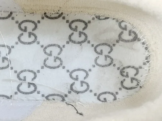 Gucci 灰色海军蓝低帮混合材质生活方式运动鞋 2