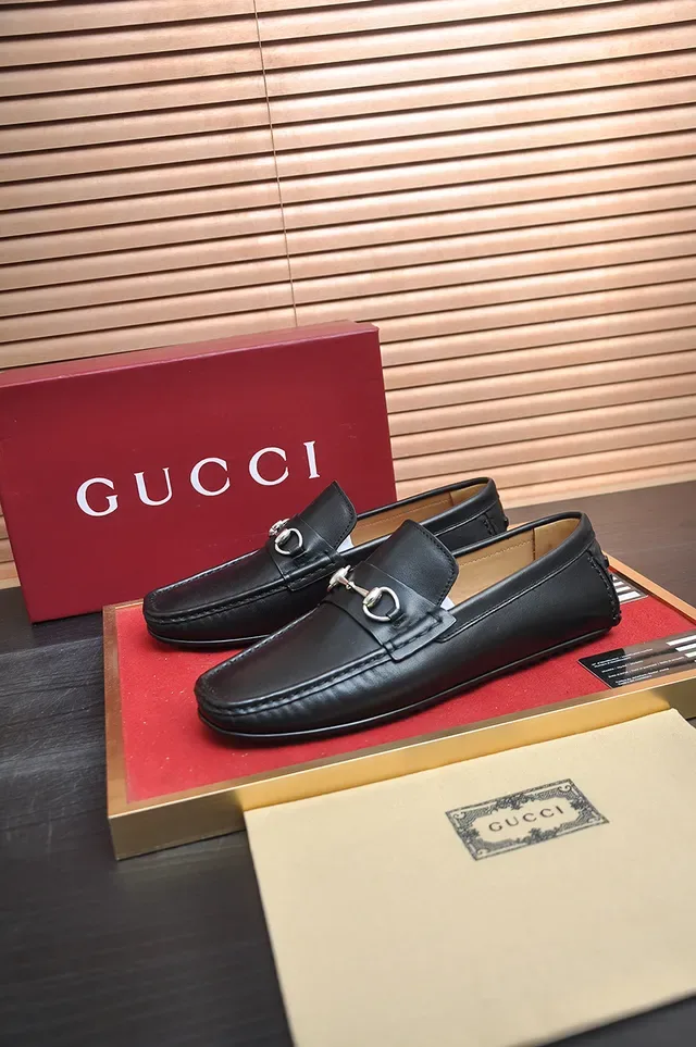 Gucci Horsebit 1955 Mocasines de cuero negro 4