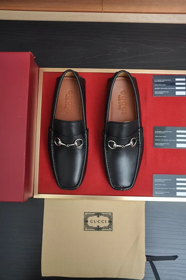 Gucci Horsebit 1955 Mocasines de cuero negro 5