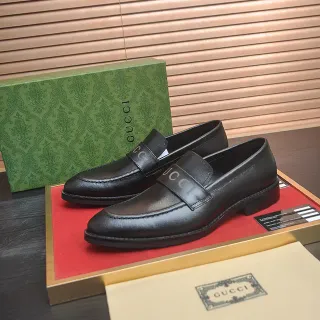 Gucci Horsebit 1955 কালো চামড়া Logo Strap লুফার